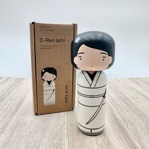 LUCIE KASS O-Ren Ishii Kokeshi Doll Lucy Liu Kill Bill Wood Figure Hand Painted